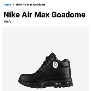 Nike goadome boots, black, size 14